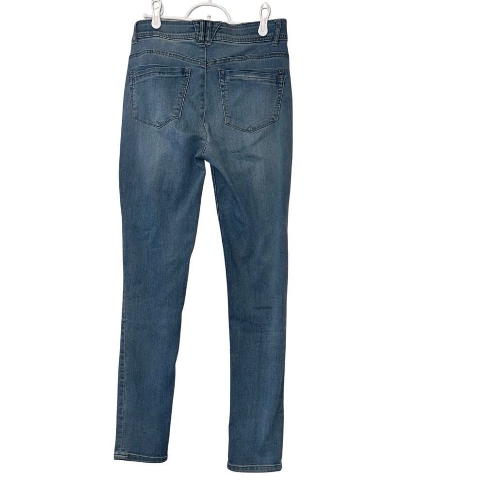 Democracy Ab techno light wash Blue denim Skinny Jeans sz 2 - Picture 2 of 3